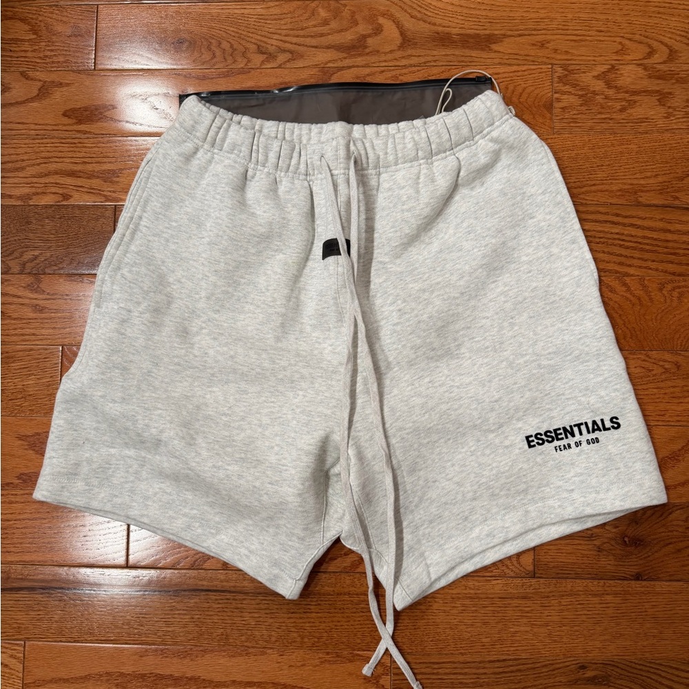 Essentials Light Gray Athletic Men's Shorts